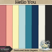 Hello You Textured Solid Papers