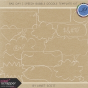 Bad Day- Speech Bubble Doodle Template Kit