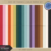 Day of Thanks- Solid Paper Kit