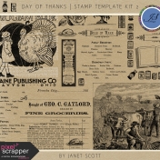 Day of Thanks- Stamp Template Kit 2