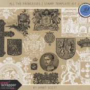 All the Princesses- Stamp Template Kit 2