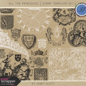 All the Princesses- Stamp Template Kit 3