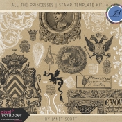 All the Princesses- Stamp Template Kit 10