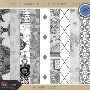 All the Princesses- Paper Template Kit 1