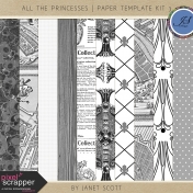 All the Princesses- Paper Template Kit 3