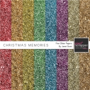 Christmas Memories- Glitter Papers