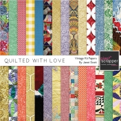 Quilted With Love- Vintage Paper Kit