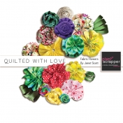 Quilted With Love- Fabric Flowers Kit