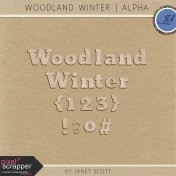 Woodland Winter - Wooden Alphabet Kit