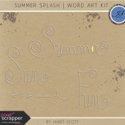 Summer Splash- Word Art Kit