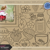 Strawberry Fields- Doodle Template Kit 1