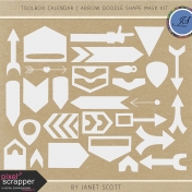 Toolbox Calendar 2- Arrow Doodle Shape Mask Kit