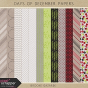 Days of December Papers Kit