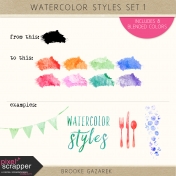 Watercolor Styles Set 1