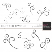 Glitter Swirl Templates Kit
