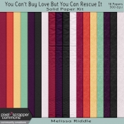You Can't Buy Love Buy You Can Rescue It- Solid Paper Kit