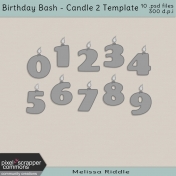 Birthday Bash- Layered Candle 2 Template Kit