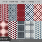 Robbie's Rockin Red- Addon Patterned Papers