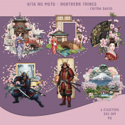 Kita No Mono - Northern Things - Clusters** (a Traditional Japanese Scrapbooking Kit)