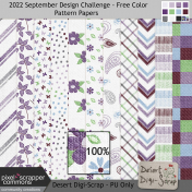 2022 Sept DC-Free Color Pattern Paper Kit