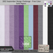 2022 Sept DC-Free Color Solid Paper Kit