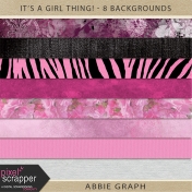 It's A Girl Thing!- 8 Backgrounds Kit