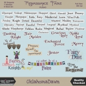 Renaissance Faire- word tag/word art