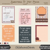 Sweaters and Hot Cocoa- pocket/journal cards