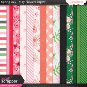 Spring Day Collab- May Flowers Papers