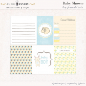 Baby Shower Boy Journal Cards