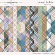 Summer Twilight Plaid Papers