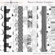 Warm n Woodsy Paper Templates