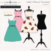 Lady's Dressy Occasion Templates