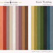 Rustic Wedding Solid Papers