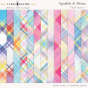 Sparkle and Shine Plaid Papers
