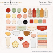 Summer Tea Chipboard Bits