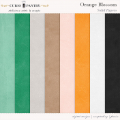 Orange Blossom Solid Papers