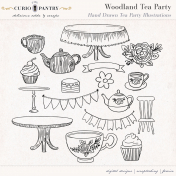Woodland Tea Party Illustrations- Tea Party