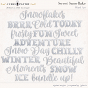 Sweet Snowflake Word Art 