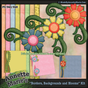 Borders, Backgrounds & Blooms Kit