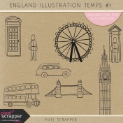 England Illustration Templates Kit #1