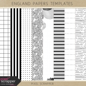 England Paper Templates Kit