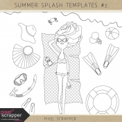 Summer Splash Templates Kit #2