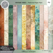 Vintage Vibes Patterned Paper pack