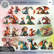 Girls & Dragons Element Pack 2