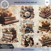 Vintage Book Stack Mini