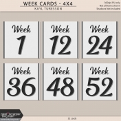 Week Cards- 4x4