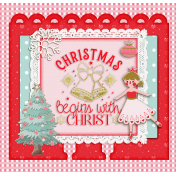Nutcracker Bible Journal Memory Dex Card: Christmas Begins with Christ
