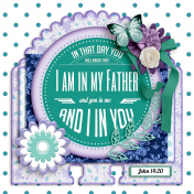 Bible Journaling Memory Dex Card: My Father in Me 