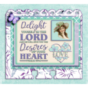 Bible Journal Memory Dex Card: Delight in the Lord